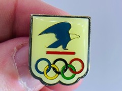 USPS and Olympic Logo Vintage Tack Pin T-120