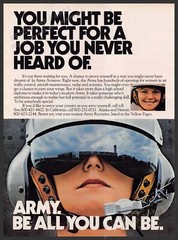 Army Aviation for Women 1980s Print Advertisement 1981 «Be all you can be»