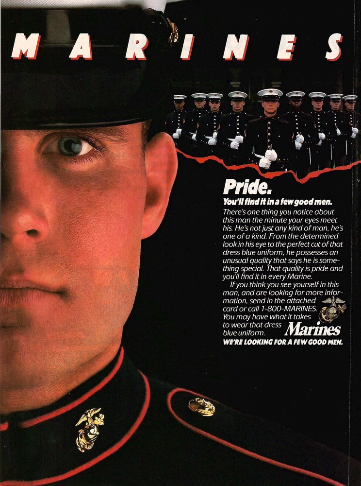 1980’s US Marines VINTAGE PRINT AD
