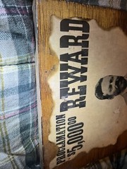 Fransico (Pancho ) Villa Poster 11”x8”-1915 Reward Wanted Sign Vtg