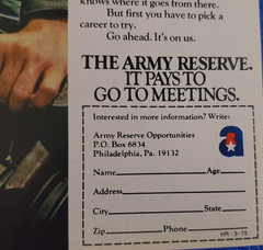 1974 Vintage Army Reserve Opportunities Recruitment Print Ad America’s Military