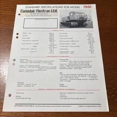 VTG 1970 Canadair Flextrac CF 110 Military Vehicle Brochure Sheet Ford Engine