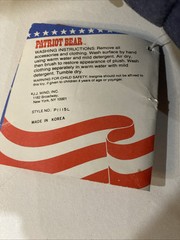 1986 plush Patriot Teddy Bear U.S. Mail letter carrier 20″ USPS With Tags