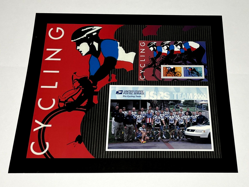 USPS 2000 Pro-Cycling Team Poster 15″ x 13″ + 50 Cents Commemorative Stamp