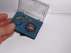 Vintage U.S. Savings Bond Key Chain Patriotic Services Government Issued MINT