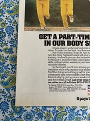Vintage 1987 Army National Guard Recruitment Print Ad