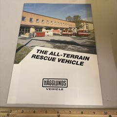 Vintage Hagglunds All-Terrain Rescue Vehicle Brochure Patrol Military Police