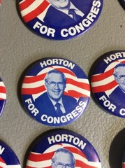 Lot of 22 Political Pins Pinback Button Pin Horton For Congress