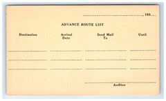 NOS 1930s Campaign Tour List Solomon Levitan WI State Treasurer Madison Postcard