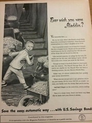 U.S. Savings Bonds, Aladdin, Full Page Vintage Print Ad