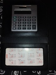Vintage 2006 United States Postal Service Black Portfolio With Calculator