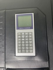 Vintage 2003 United States Postal Service Black Portfolio With Calculator