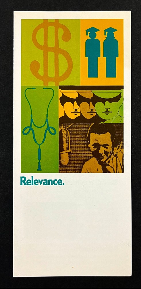 1970s US Army Reserve Relevance Recruitment Vintage Ad Brochure Military