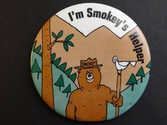 I’m Smokey’s Helper Pinback Smokey the Bear 3 Inch Diameter Tray 3