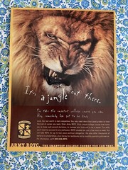 Vintage 1998 Army ROTC Recruitment Print Ad Lion