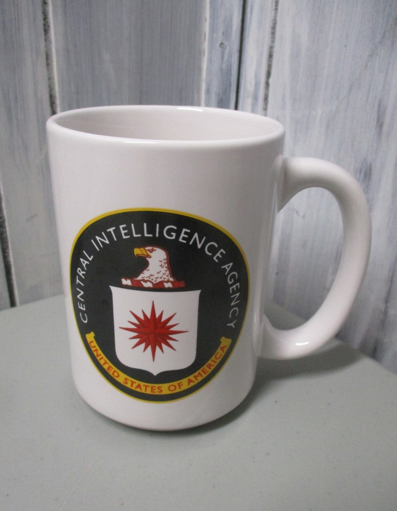 Central Intelligence Agency Large Coffee Mug:CIA Spy Eagle Espionage Cold War US