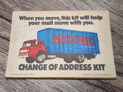 Vintage United States Postal Service May 1976 – Change Of Address Kit