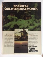 Army Reserve Be All You Can Be 1987 Vintage Print Ad 8×11 Inches Wall Decor