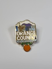 Orange County Postal Customers Council Lapel Pin California Eagle & Skyline