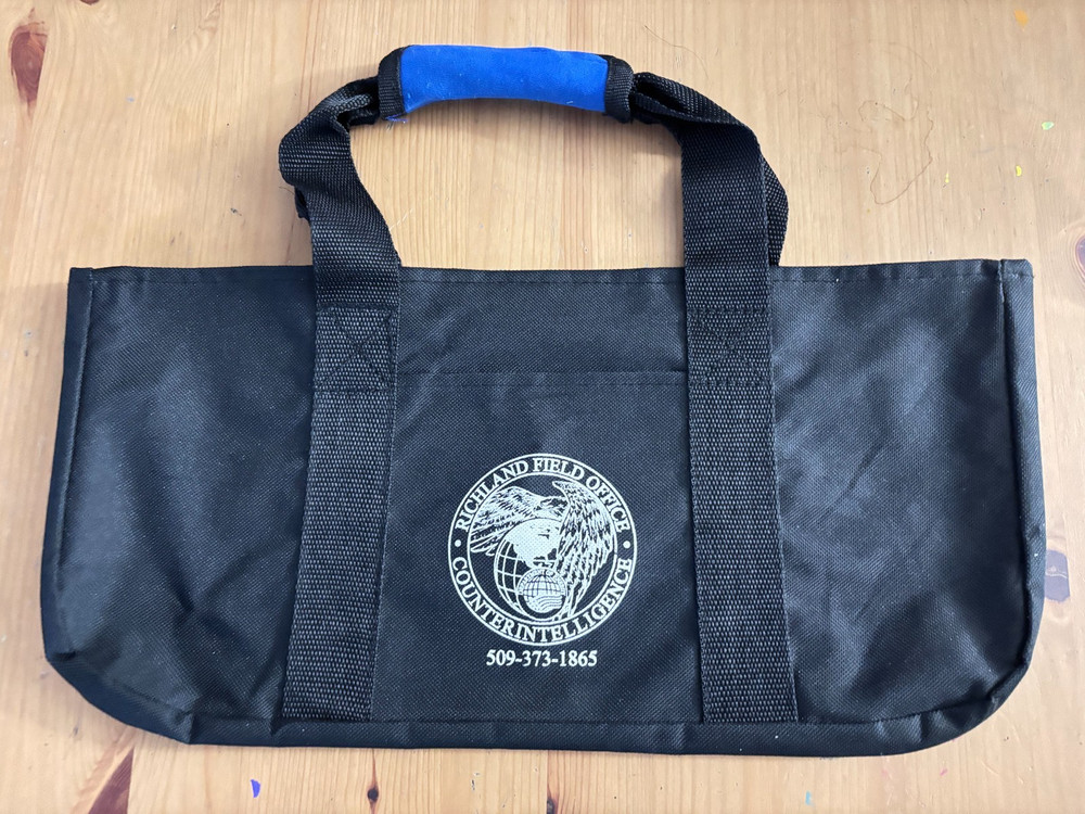 Richland WA Field Office Dept Energy Counterintelligence Tote Bag 15.5×7.5×1 HIT