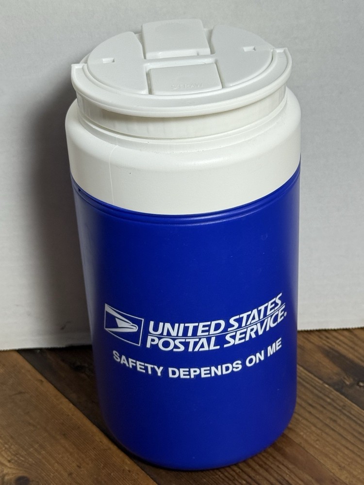 United States Postal Service 56oz. Thermos, Safety Depends On Me. Made in USA (C