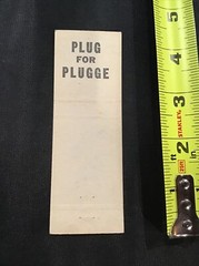 Fred W Plugge Councilman 7th District Election Matchbook Cover