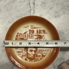Vtg Zaberer’s Restaurant Abraham Lincoln Bread Plates Set of 6 NJ Sterling Ohio