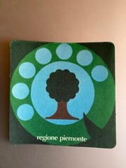 Adhesive Sticker – Piedmont Italy Tourist – Vintage 80s Original decal