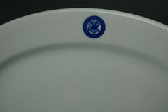 Shenango China New Castle. Penn. 1930 Veterans Administration Platter, blue seal