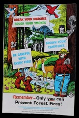THE TRUE STORY OF SMOKEY THE BEAR COMIC BOOKLET BROCHURE 1969 VINTAGE