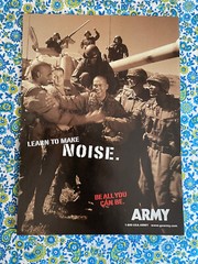 Vintage 1998 Army Recruitment Print Ad Make Some Noise