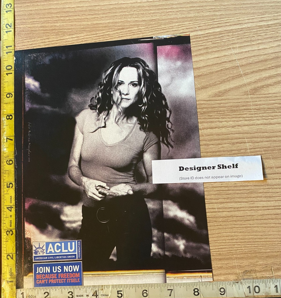 Holly Hunter For ACLU Organization 2004 Scene Magazine Print Advertisement