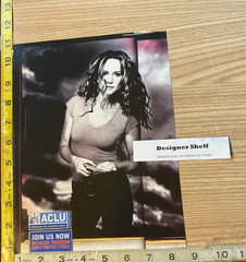 Holly Hunter For ACLU Organization 2004 Scene Magazine Print Advertisement