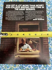 Vintage 1989 Army Reserve Recruitment Print Ad
