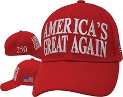 America’s Great Again 250 Hat Red ball cap with US Flag New 2026 Free Shipping