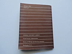 Vintage 1951 Your New Social Security Guidebook Benefits Explanation Booklet