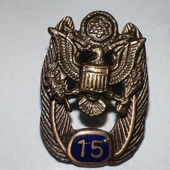 Vintage US Government or Military 15 Year Employee Service Award Tie Tack