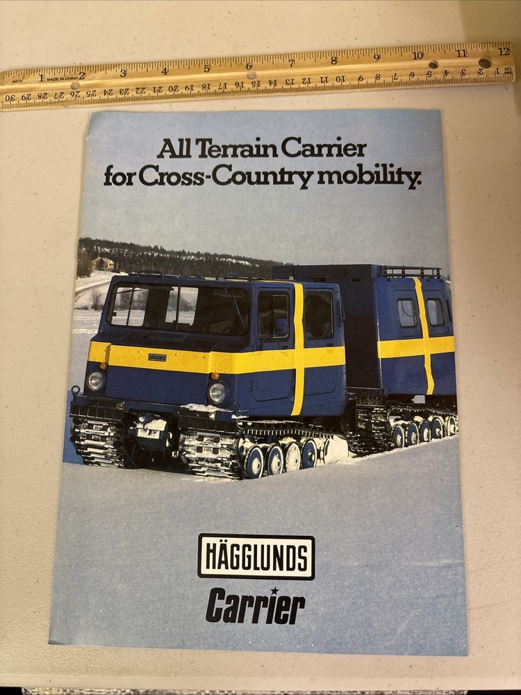 VTG 1983 The Hagglund All Terrain Carrier Military Vehicle Brochure Hagglunds