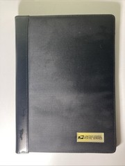Vintage 2003 United States Postal Service Black Portfolio With Calculator