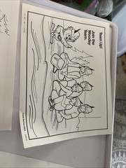 WOODSY OWL Color Pages (2) And Music Sheet Vtg
