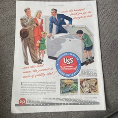 1948 USS United States Steel Vitrenamel Print Ad Post WW2