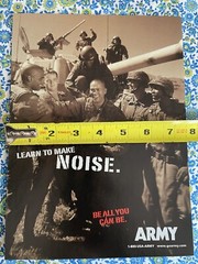 Vintage 1998 Army Recruitment Print Ad Make Some Noise