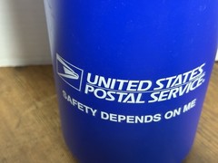 United States Postal Service 56oz. Thermos, Safety Depends On Me. Made in USA (C