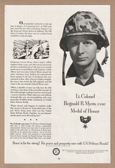 1952 Buy US Defense Bonds Vintage Print Ad For Peace is For The Strong Soldier