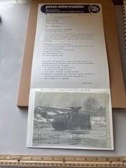 VTG 1984 Oerlikon Military Products 25MM Gun Turret Press Release GBD-COA Photo