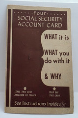 Vintage 1944 Your Social Security Account Card Instructions Brochure Comic Strip