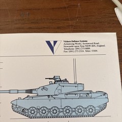 VTG Vickers Mark 3 I Main Battle Tank Military Brochure Rolls Royce Engine