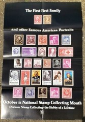 1981 USPS United States Post Office Lobby Poster National Stamp Collecting