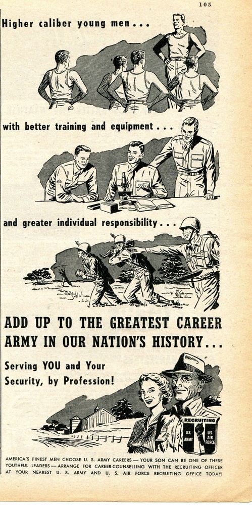 1949 U.S. ARMY Air Force Recruiting Print Ad