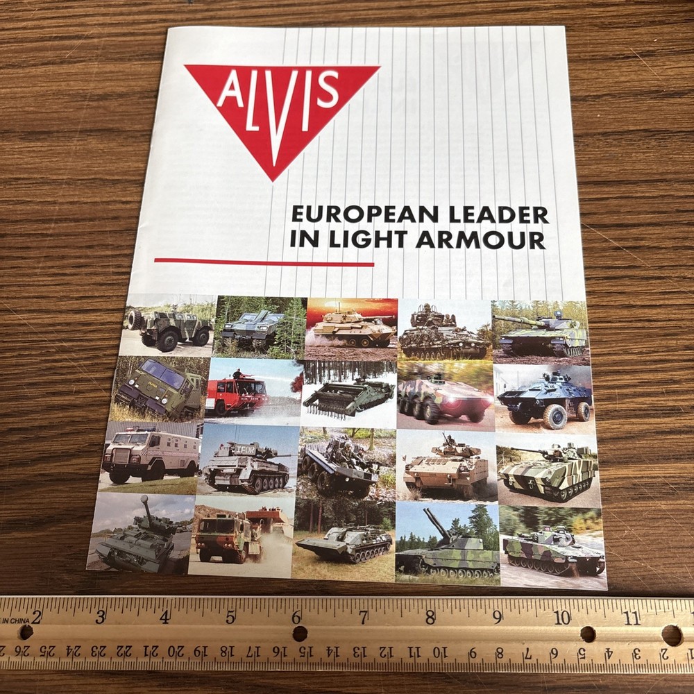 Vintage Alvis Defence Systems Light Armor Military Tank MRAV Tracer Brochure